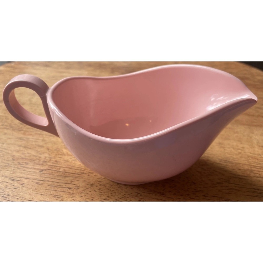 Vintage Mid Century Modern Melamine Melmac Pink Creamer, EUC